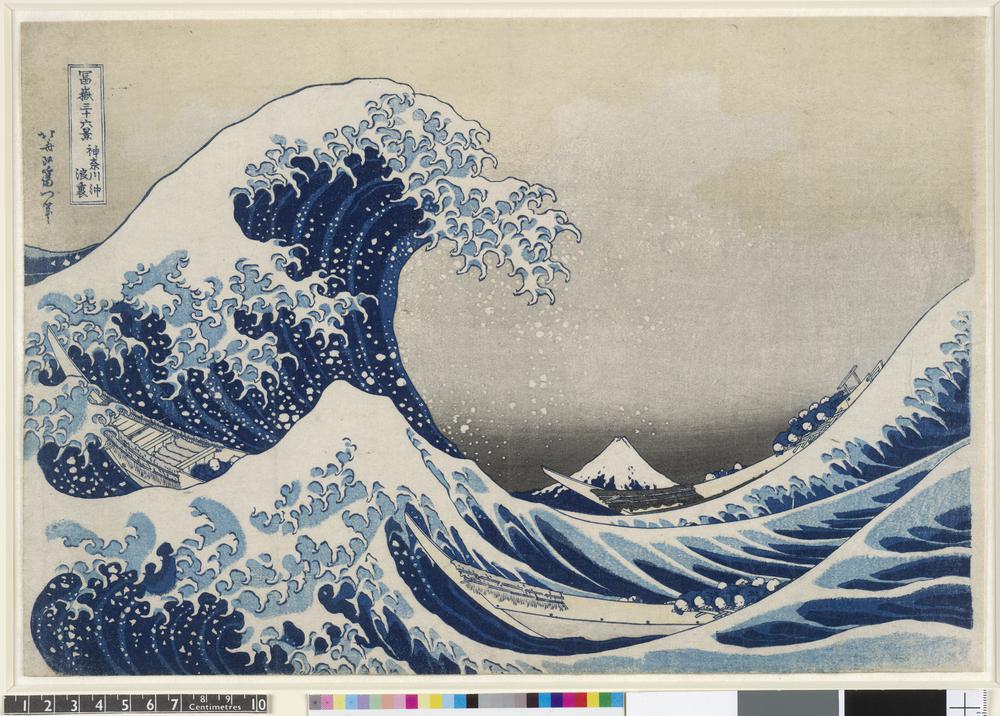Kanagawa-oki nami-ura ç¥žå¥ˆå·�æ²–æµªè£� (Under the Wave off Kanagawa) aka The Great Wave